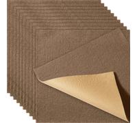 VEVOR SS-FTDT472-1818-10 Peel and Stick x 18” Squares Self Adhesive Floor, Soft Padded Carpet, Easy Install DIY for Bedroom Living Room Indoor Outdoor (10 Tiles, Dark Brown)