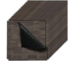 VEVOR Carpet Tiles Reusable 610x610 mm, 24 PCS Modular Carpet Square Rug, Commercial Floor Soft Padded for Seamless Cover 8.9㎡, Easy DIY Replacement f