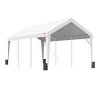 VEVOR Carport, 10x20 ft Heavy Duty Car Canopy Garage Boat Shelter Party Tent with 8 Reinforced Poles and 4 Weight Bags, UV Resistant Waterproof Tarp for SUV, F150, Car, Truck, Boat