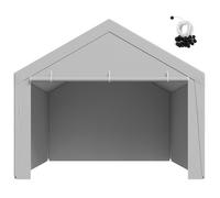 Vevor Carport Replacement Canopy, 12 X 20 Ft Potable Garage Tent Top Tarp With Sidewalls, Uv-Resistant & Waterproof