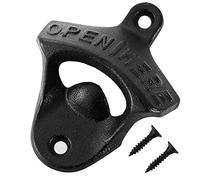 VEVOR Cast Iron Wall Bottle Opener 7x6.5cm 82g Each Vintage Style for Home Kitchen Bar