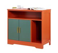 VEVOR Cat Litter Box Enclosure, 31 in Hidden Litter Box Cabinet with Shelf & Storage, Modern Style Indoor Cat Washroom, Wooden Kitty House Furniture