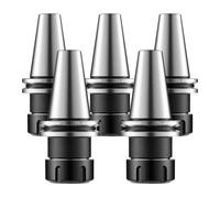 VEVOR CAT40 Collet Holder ER32 5 Piece Precision Spring Collet Chuck Set | for Milling Machine Drill Presses, 4000 RPM Max Speed, CAT40 Tool Holder Spring Collet with 0.0004" TIR, Labeled Storage Box