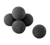VEVOR Ceramic Fire Balls, 125 mm 6 Pcs Round Fire Stones, Reusable Lava Rocks Indoor and Outdoor Use, Decorative Fire Pit Rocks for Propane/Gas Fireplace, Stove, Courtyard, Camping, Black