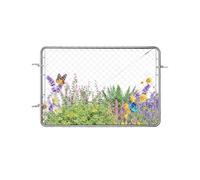 VEVOR Chain Link Fence Gate, 72 x 48 in, Adjustable Chain Link Fence Panel, Fit 2.2-6 ft (W) x 6 ft (H) Garden Fence Gate Opening, Rust-Resistant Galvanized Fencing Gate for Farm, Posts Not Included