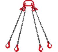 VEVOR Chain Sling, 1/4 inch x 5 ft Lifting Chains with Hooks, G80 Engine Chain H
