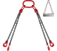 VEVOR Chain Sling, 5/16 inch x 5 ft Lifting Chains with Hooks, G80 Engine Chain Hoist Lifts, 11000 lbs/5 Ton Capacity Lifting Sling Chains for Engine