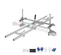 VEVOR Chainsaw Mill and Rail Mill Guide System, Portable Sawmill 14"-36" Guide Bar, 9ft Aluminum Saw Milling Rail Guide with Chainsaw Planking Mill for Woodworkers and Carpenters