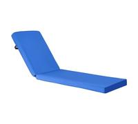 VEVOR Chaise Lounge Cushion, 72 x 21 x 3 in, Outdoor Lounge Chair Cushions, Waterproof & Fade-Resistant, Sun Lounger Replacement Cushions with Ties, P
