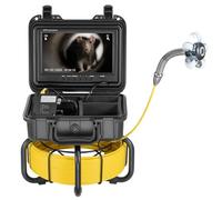 VEVOR Channel Inspection Camera, 30M Self-Leveling 9 Inch HD Screen 1080P 36X Zoom IP68 Waterproof Tubular Camera with 12 LED Lights, 32GB Endoscope Card for Sewer Tubes