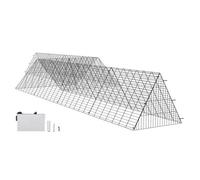 VEVOR Chicken Tunnels, 287 x 78.7 x 24.2 inch(LxWxH) Chicken Tunnels for Yard, Portable Chicken Tunnels for Outside with Corner Frames, 2 Sets, Suitab