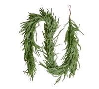 VEVOR Christmas Garland, 6-FT Realistic Norfolk Pine Garland, Evergreen Real Touch Artificial Faux Greenery Garlands, for Holiday Indoor Outdoor Xmas