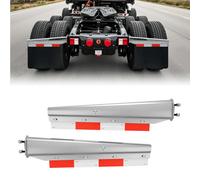 VEVOR Chrome Straight Spring Loaded Mud Flap Hangers 2-1/2"""" Bolt Spacing Mudflap Hangers for Semi Trucks 1 Pair Heavy Duty Semi Truck Mud Flap Han