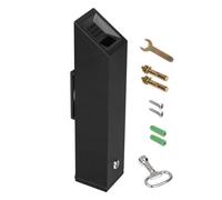 VEVOR Cigarette Butt Receptacle, Stainless Steel Cuboid Cigarette Butt Container, Wall Mounted and Weatherproof Outdoor Cigarette Butt Disposal for Garden, Office, Restaurant, Hotel, Bar, Black