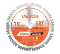 VEVOR Circular Saw Blade, 254 mm Diameter, 50 Sharp Alloy Teeth, 15.875 mm Arbor, Fine Finish, Wood Cutting Blade for Circular Saw, with Noise-Reducin