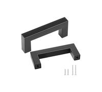 Vevor CJLSBXGPS10PELQO0V0 3 in. Stainless Steel Kitchen Square Cabinet Handles Pulls, Matte Black - Pack of 10