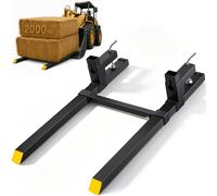 VEVOR Clamp On Pallet Forks 2000lbs Tractor Forks 43" Adjustable Bucket Forks