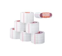 VEVOR Clear Packing Tape, 3 inches Core, 6 Rolls 3 Inches x 65 Yards Packing Tapes, 2.7 Mil Thick, Heavy Duty Packaging Tape Designed for Moving, Storage and Packing, Shipping and Mailing, Office