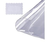VEVOR Clear Table Cover Protector, 48 Inch/1230 mm Round, 1.5 mm Thick PVC Plastic Tablecloth, Waterproof Desktop Protector for Writing Desk, Coffee Table, Dining Room