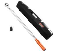 VEVOR Click Torque Wrench, 3/4 Inch Drive, 100-600 lbf-ft / 136-814N.m, Dual-Direction Torque Wrench Set with Dual Range Scales, 48-Tooth, ±3% High Precision, Alloy Steel, for Automobile Repair