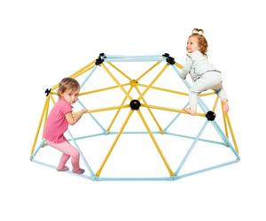 VEVOR Climbing Dome, 6FT Geometric Dome Climber Play Center for Kids 3 to 9 Years Old, Jungle Gym Supports 600LBS and Easy Assembly, with Climbing Grip, Outdoor and Indoor Play Equipment for Kids