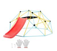 VEVOR Climbing Dome 8FT Geometric Dome Climber with Slide Jungle Gym 3-9 Years