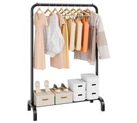 VEVOR Clothes Rack, Heavy Duty Clothing Garment Rack with Hanging Rod and Bottom Storage Area, Clothing Racks for Bedroom Guest Room