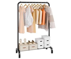 VEVOR Clothes Rack, Heavy Duty Clothing Garment Rack with Hanging Rod and Bottom Storage Area, Clothing Rack for Bedroom Guest Room