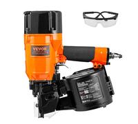 VEVOR Coil Siding/Framing Nailer CN83N, 2" to 3-1/4" 15 Degree Pneumatic Siding Nail Gun with Tool-Less Depth Adjustment, 70-120PSI Air Coil Nailer for Siding Sheathing Wooding Fencing Decking