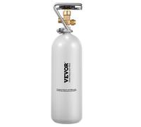 VEVOR CO2 Tank, 4.41 lbs New Alloy Steel Cylinder, CO2 Air Tank with Gray Spray Coating, DIN477 Valve, Handle & Adjustable Pressure, TUV Approved Gas