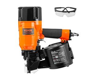 VEVOR Coil Siding/Framing Nailer CN83N, 2" to 3-1/4" 15 Degree Pneumatic Siding Nail Gun with Tool-Less Depth Adjustment, 70-120PSI Air Coil Nailer fo