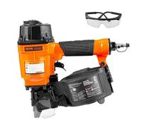 VEVOR Coil Siding Nailer MCN55, 1 inch to 2-1/4 inch 15 Degree Pneumatic Siding Nail Gun, 70-120PSI Air Coil Nailer for Siding, Pallet Sheathing, Fenc