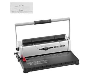 Vevor Coil Spiral Binding Machine, Manual Book Maker 34-Holes Binding 120 Sheets, Punch Binder, For Letter Size, A4, A5