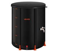 VEVOR Collapsible Rain Barrel, 201 L Portable Rain Water Collection Barrel, 1000D PVC Rainwater Collection System, Garden Water Catcher Tank Storage C