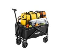 VEVOR Collapsible Wagon Carts 80L & 200LBS Heavy Duty Folding Beach Garden Cart