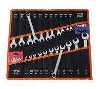 Vevor Combination Wrench Set, 42-Piece Sae And Metric, 12-Point Box End And 15-Degree Angled Open End Combination Wrench