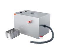 VEVOR Commercial Grease Trap, 40 LBS Grease Interceptor, Top Inlet Interceptor, Under Sink Stainless Steel Grease Trap, 10 GPM Waste Water Oil-water Separator, for Restaurant Canteen Home Kitchen