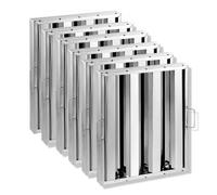 VEVOR Commercial Hood Filter, 15.5W x 19.5H Inch Range Hood Filters, Stainless Steel Restaurant Range Hood Baffle Filter for Grease Rated Commercial K