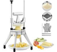 VEVOR Commercial Vegetable Fruit Chopper 3/8″ Blade Heavy Duty Professional Food Dicer Kattex French Fry Cutter Onion Slicer Stainless Steel for Tomat