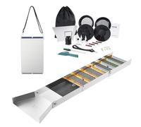 VEVOR Gold Panning Kit With Sluice Box, 50" Aluminum Gold Mining Equipment, 23 PCS Gold Prospecting Kit with Gold Pan, Classifier Screen, Separating Magnet, Drawstring Backpack and Accessories