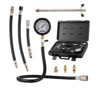 VEVOR Compression Tester Kit Petrol Engine Cylinder Gauge Tool Automotive 9 PCS