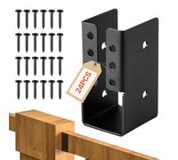 VEVOR Concealed Joist Hanger, 2x4 Inch Outdoor Concealed-Flange Joist Bracket with Screws, Steel Light Joist Hangers for 1.93 x 3.62 Inch / 49 x 92 mm Beam, Swing, Fence, Wooden Slides, 24 Pcs