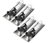 VEVOR Concrete Knee Boards 28'' x 8'' Slider Knee Boards Kneeler Board Stainless Steel Concrete Sliders 2 Pair of Moving Sliders w/Concrete Knee Pads
