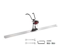 VEVOR Concrete Power Screed, 4 ft Aluminum Board Straight Edge Bar Set, 4 Stroke Cement Finishing Vibrating Motor with Height Adjustable Handles, High Efficient Concrete Tool 6500RPM
