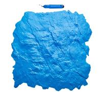 VEVOR Concrete Stamps Mat, 18 x 18 in, Concrete Texturing Skin Polyurethane Stamp Stone Tile Texture Mat, Slate Floor Imprint Seamless Stamp Concrete Molds for Outdoor Decorative, Blue