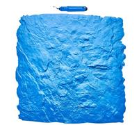 VEVOR Concrete Stamps Mat, 24 x 24 in, Concrete Texturing Skin Polyurethane Stamp Stone Tile Texture Mat, Slate Floor Imprint Seamless Stamp Concrete Molds for Outdoor Decorative, Blue