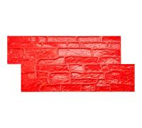 VEVOR Concrete Stamps Mat, 28 x 12 x 0.6 in, Concrete Texturing Skin Polyurethane Stamp Stone Tile Texture Mat, Slate floor Imprint Seamless Stamp Concrete Molds for Outdoor Decorative, Red
