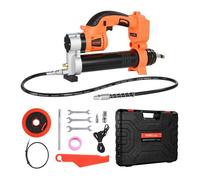 VEVOR Cordless Grease Gun, 80,000 PSI Max Pressure, Electric Grease Gun with LED Light & 35.4-inch Long Hose, 20V Battery Powered & Variable Speed Triggers, Suitable for Greasing Vehicles or Machines