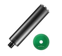 VEVOR Core Drill Bit, 4.25" Wet Diamond Core Drill Bits, 14" Drilling Depth Concrete Core Drill Bit with Saw Blade, 1-1/4"-7 Inner Thread, Laser Weldi