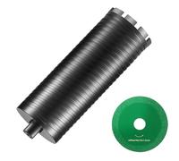 VEVOR Core Drill Bit, 4" Wet/Dry Diamond Core Drill Bits for Brick and Block, Concrete Core Drill Bit with Pilot Bit Adapter and Saw Blade, 9.5" Drill